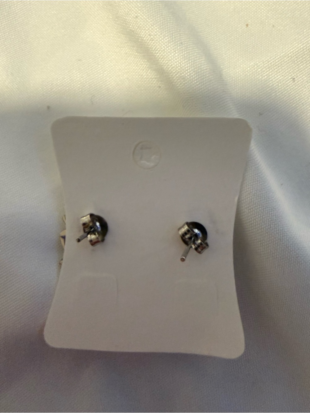 cursive monogram UK initial stud earrings - Picture 2 of 4